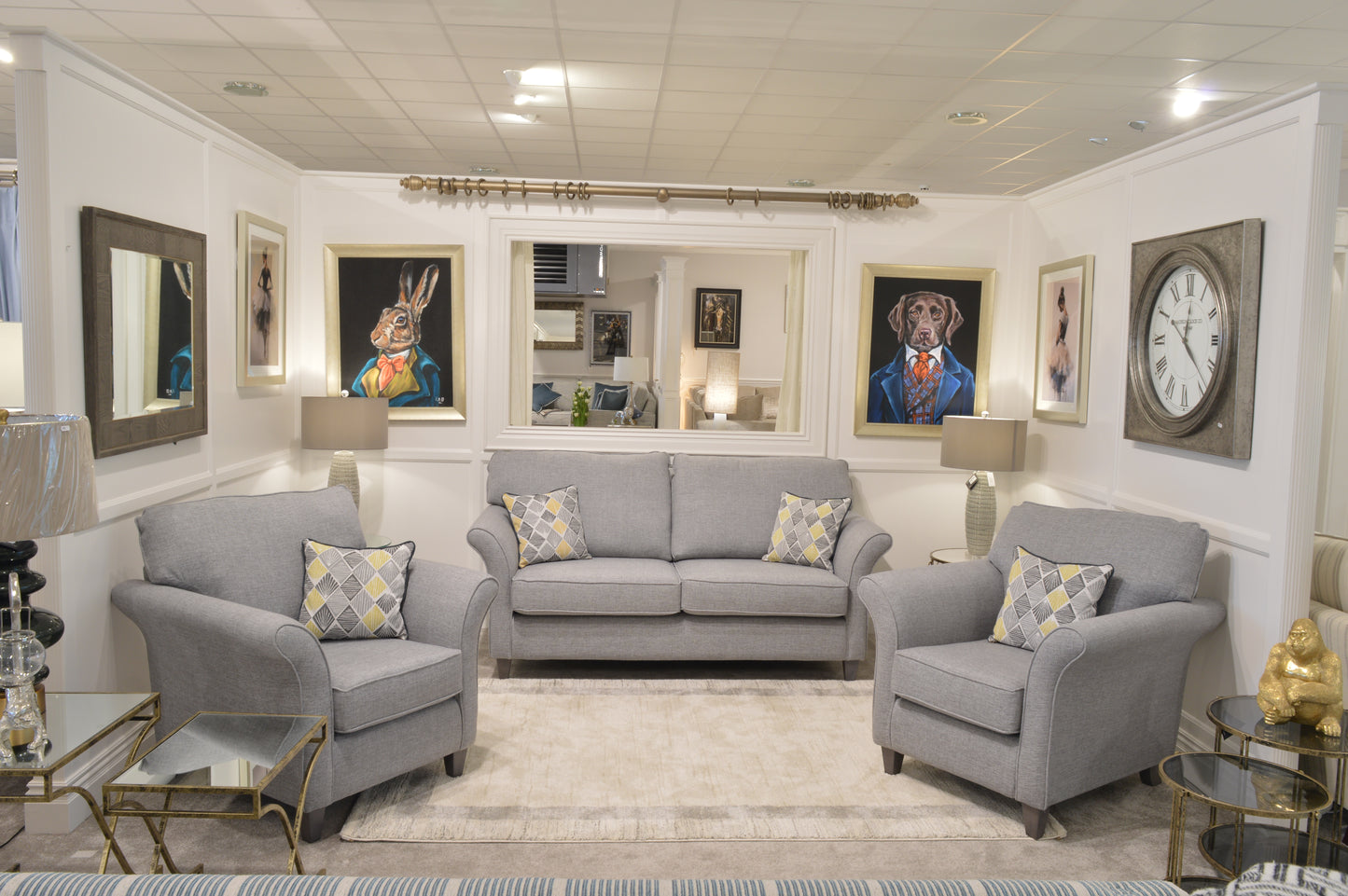 Geneva 3sre & 2 Chairs