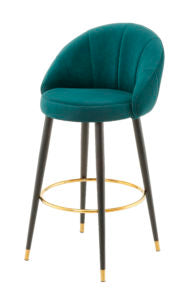 Ashley High Back Stool - Teal