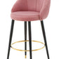 Ashley High Back Stool - Blush Pink