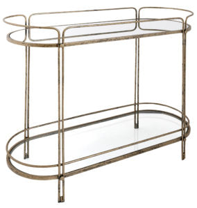 Rhianna Glass Console Table